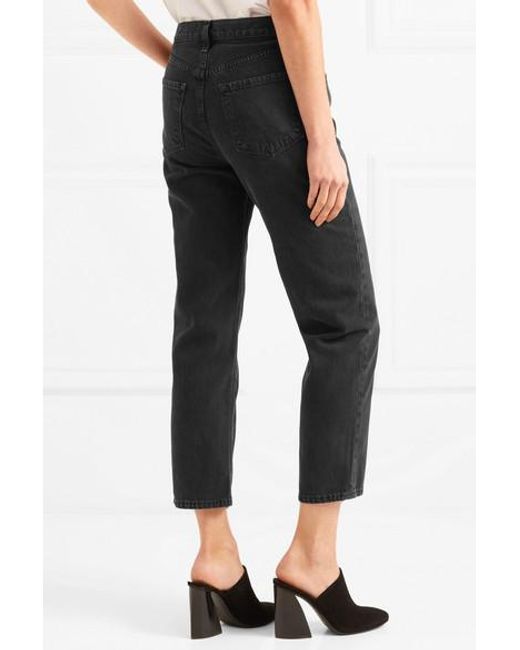 High-rise Cropped Straight-leg Jeans 