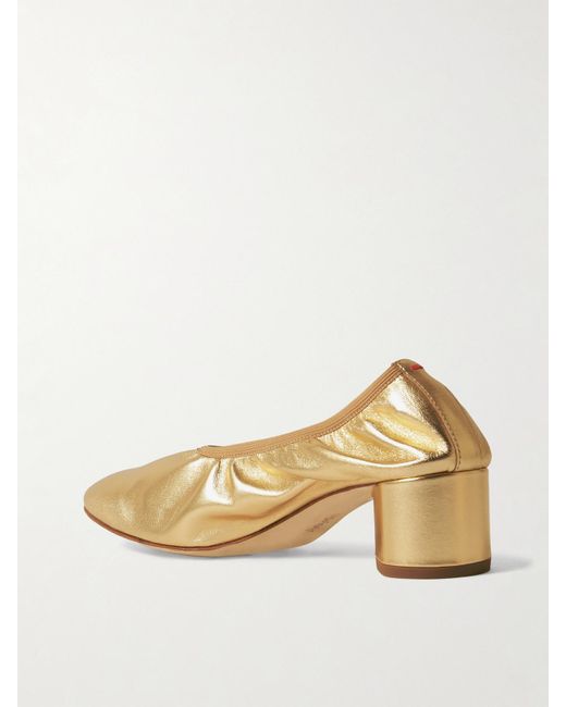 Aeyde Natural Gemma Pumps Aus Metallic-Leder