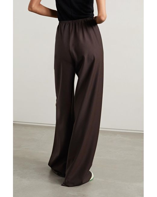 THE ROW Essentials Gala wool and mohair-blend wide-leg pants