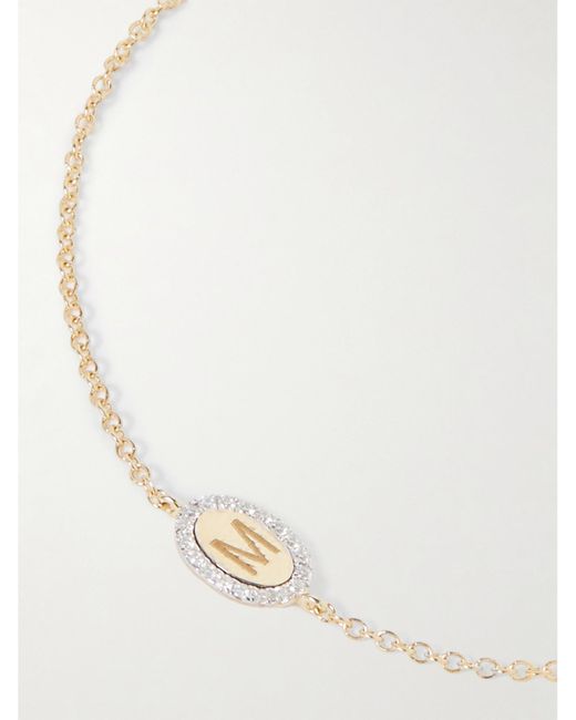 Bracelet En Or 10 Carats (416/1000) Et Diamants Teeny Marquee STONE AND STRAND en coloris Natural