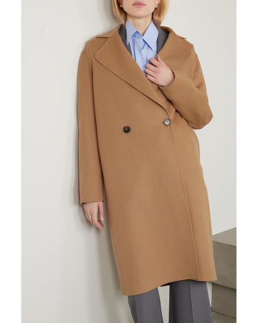Stella McCartney Natural Iconic Double-Breasted Wool Coat
