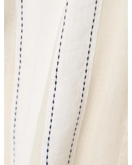 Lemlem Natural Tuuli Cabana Gestreiftes Hemd Aus Einer Baumwollmischung