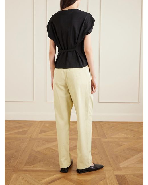 Proenza Schouler Black Reeva Organic Cotton-Jersey T-Shirt