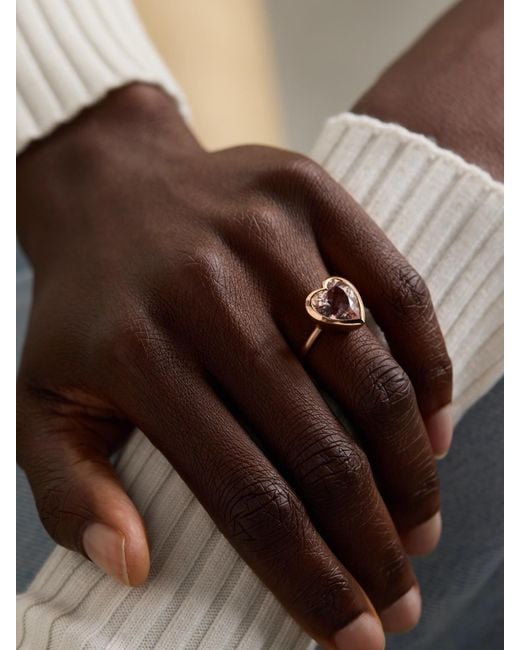 Irene Neuwirth Natural Love 18-Karat Rose Morganite Ring