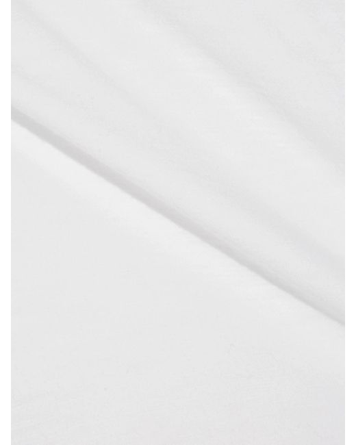 James Perse White Slub Cotton Top