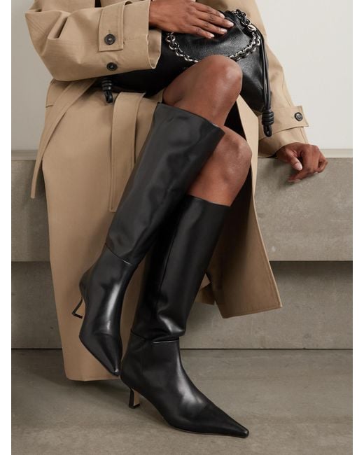 Bottes En Cuir Rhea Aeyde en coloris Black