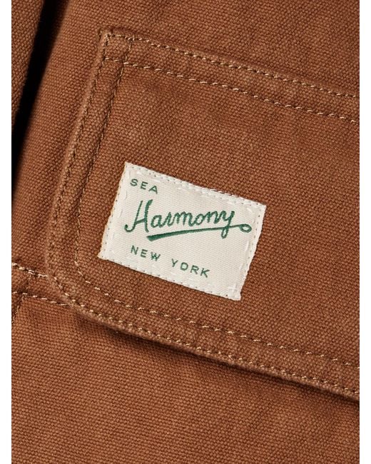 Sea Brown Carolyn Cape-Effect Cotton-Canvas Jacket