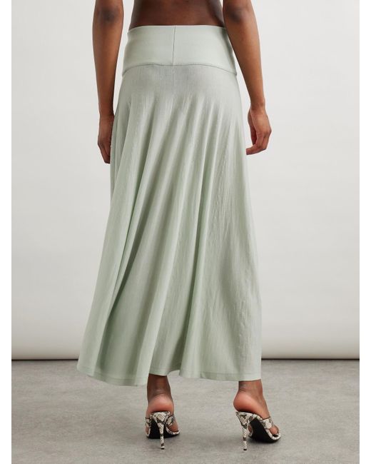 Alaïa Multicolor Wool-Blend Maxi Skirt