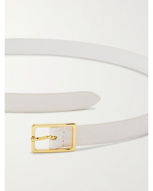 Andersons Natural Croc-Effect Leather Belt