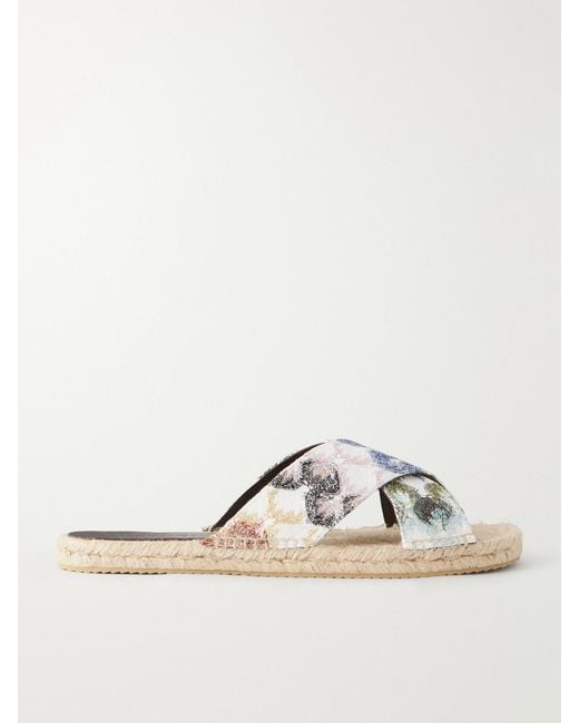 Missoni Blue Harlow Braided Flat Sandals