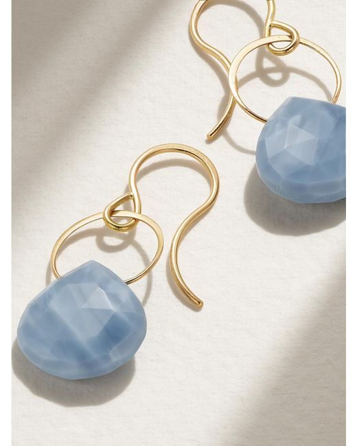 Melissa Joy Manning Metallic 14-Karat Opal Earrings
