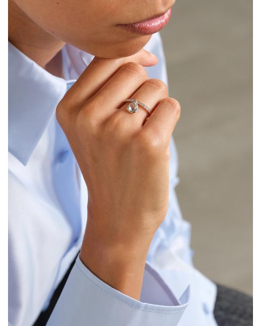Mateo Natural 14-Karat, Topaz And Diamond Ring