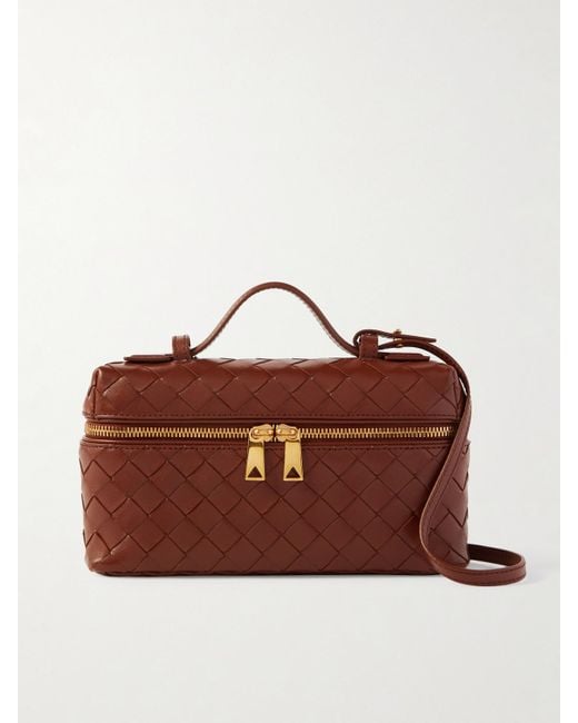 Bottega Veneta Brown Bang Bang Intrecciato Leather Tote