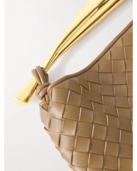 Bottega Veneta Natural Sardine Small Intrecciato Leather Tote