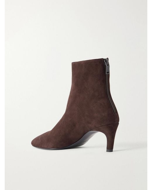 Totême  Brown 55 Suede Ankle Boots
