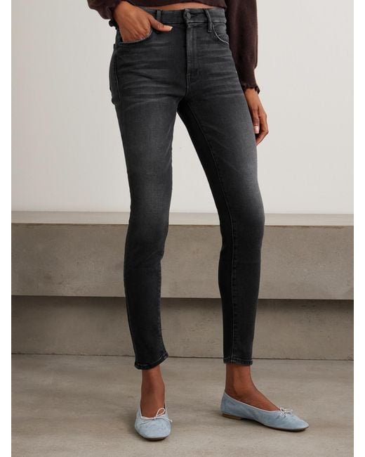 Mother Blue The Looker Mid-Rise Skinny Jeans