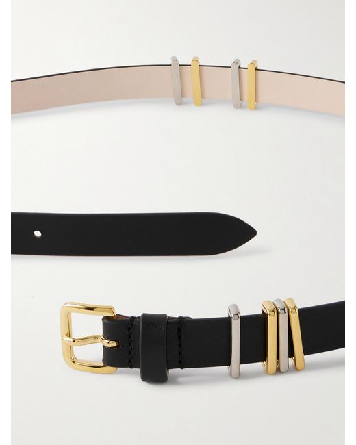 DEHANCHE White Richa Leather Belt