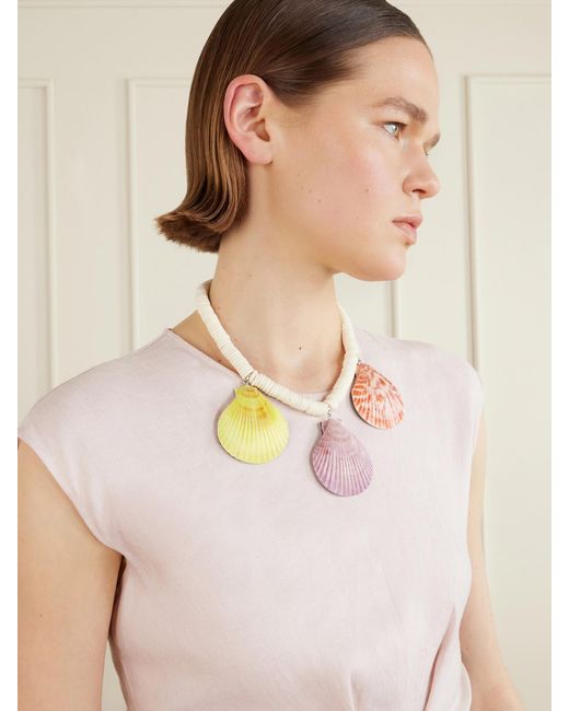 Julietta Pink Exclusive-Tone Shell Beaded Necklace