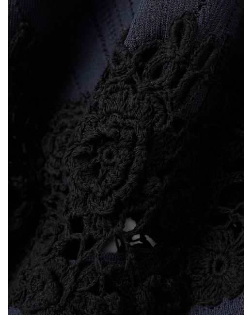 Jupe Longue En Mailles Côtelées À Finitions Crochetées Madeline Ulla Johnson en coloris Blue