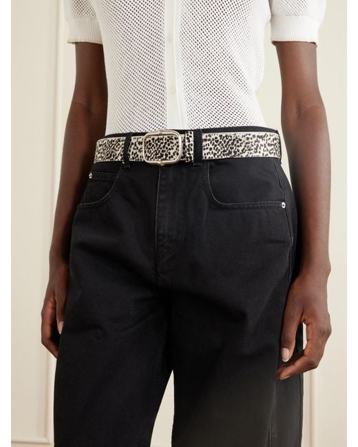 Isabel Marant Metallic Holis Pony Hair Belt