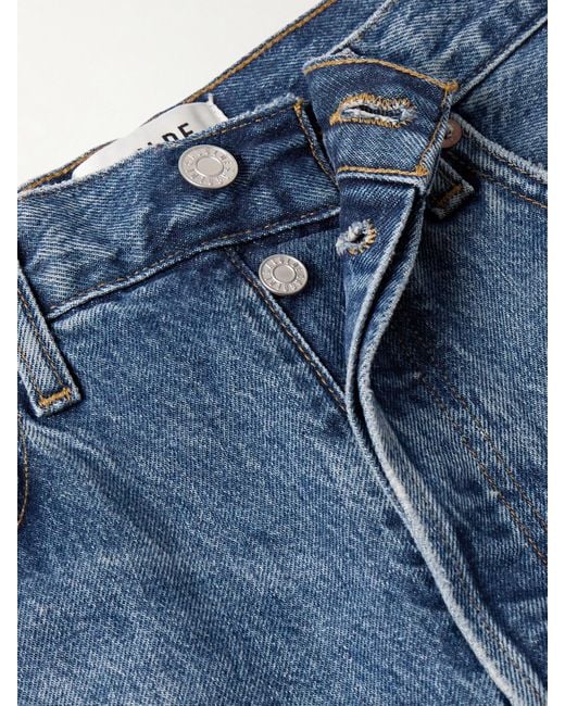 Agolde Blue Kelly High-Rise Straight-Leg Jeans