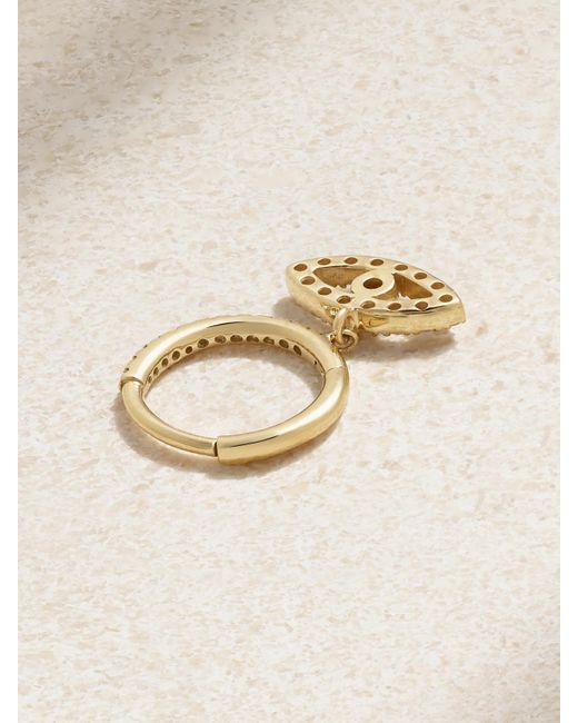 PERSÉE Natural Eye Einzelne Creole Aus 18 Karat Mit Diamanten