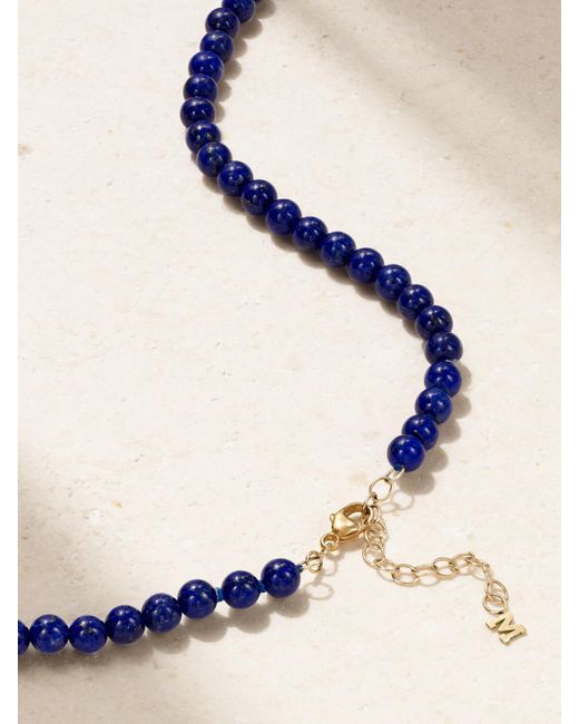 Mateo Natural 14-Karat Lapis Lazuli Necklace