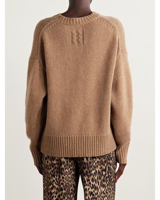 Nili Lotan Natural Donnika Merino Wool And Cashmere-Blend Sweater