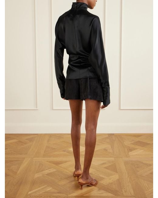 Galvan Black Phoenix Satin Shirt