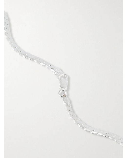 Loren Stewart White Serpentine Sterling Necklace