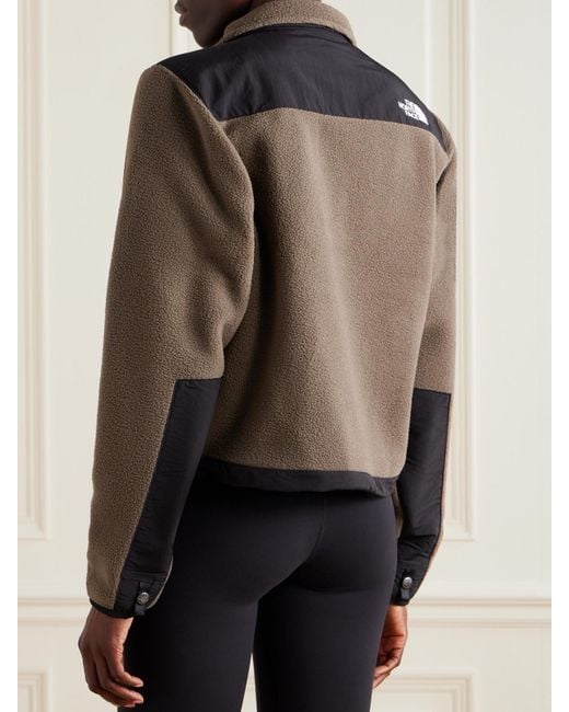 The North Face Brown Denali Embroidered Shell-Trimmed Polartec Fleece Jacket