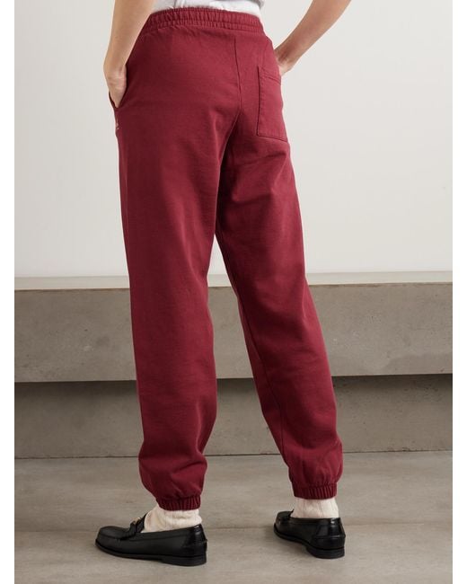 Sporty & Rich Soho Printed Cotton-Jersey Tapered Track Pants