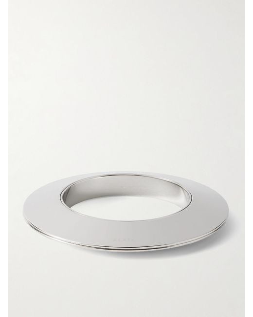 Alaïa White Blade-Tone Bangle
