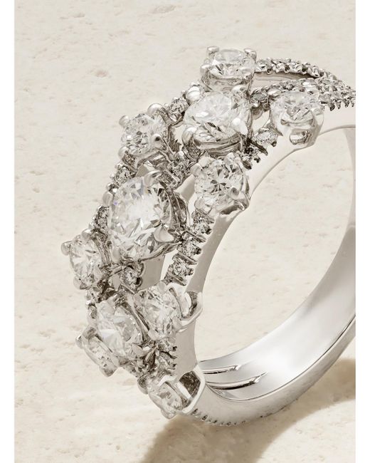 De Beers Natural Arpeggia 18-Karat Diamond Ring