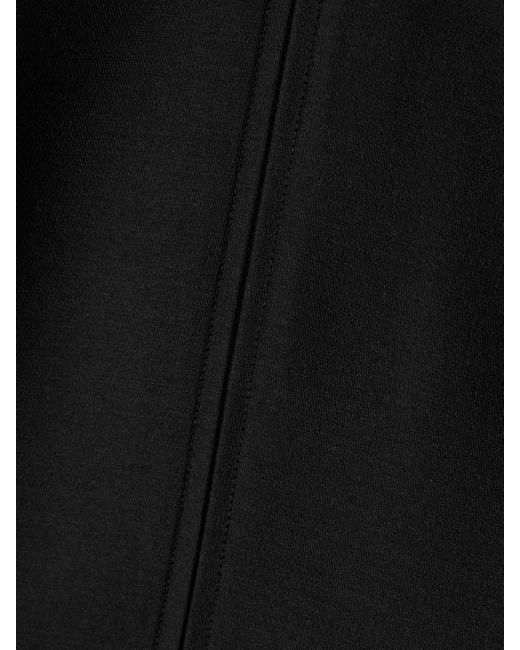 Totême Black Paneled Wool And Silk-Blend Top