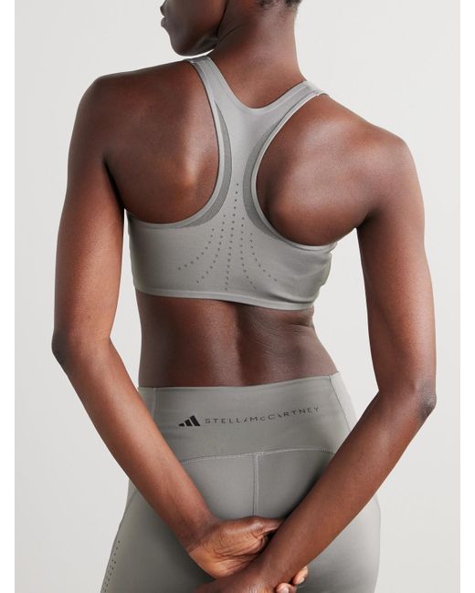 Adidas By Stella McCartney Gray Truepurpose Sport-Bh