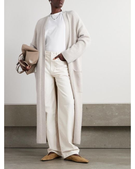 Loulou de Saison White Asmar High-Rise Straight-Leg Jeans
