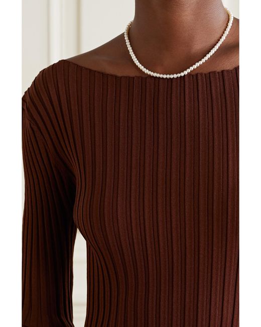 Mateo Natural 14-Karat Pearl Choker