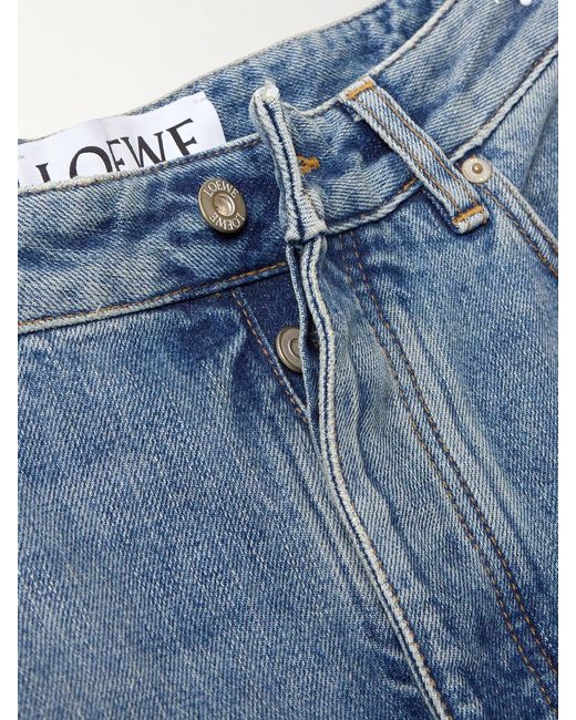 Loewe Blue High-Rise Wide-Leg Jeans