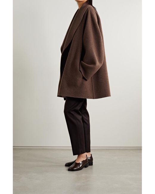 The Row Polli Double breasted Wool And Cashmere blend Coat in