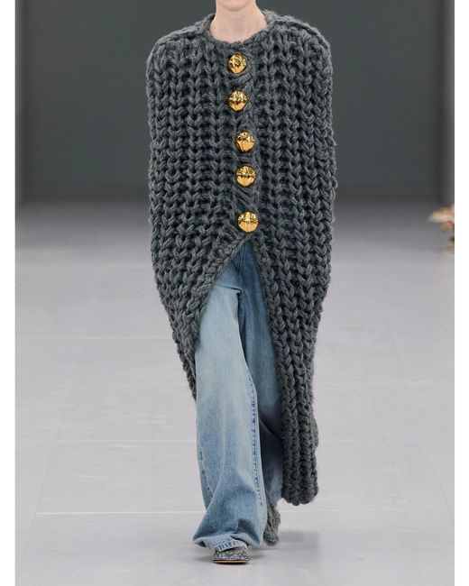Loewe Blue High-Rise Wide-Leg Jeans