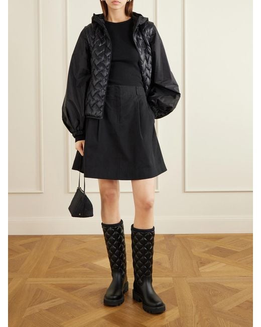 Moncler Black Mirage Quilted Shell Jacket
