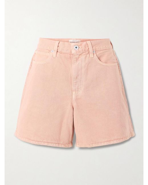 SLVRLAKE Denim Pink Walker Denim Shorts