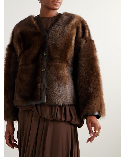 Loewe Brown Shearling Jacket