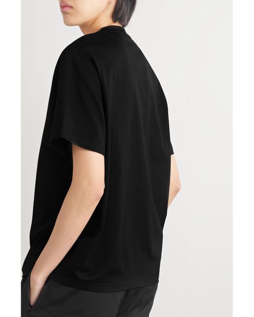 Burberry Black Printed Cotton-Jersey T-Shirt