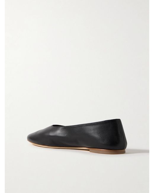 Ballerines En Cuir Alba Staud en coloris Black