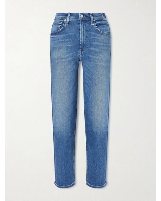 Citizens of Humanity Blue The Palma High-Rise Straight-Leg Recycled Jeans