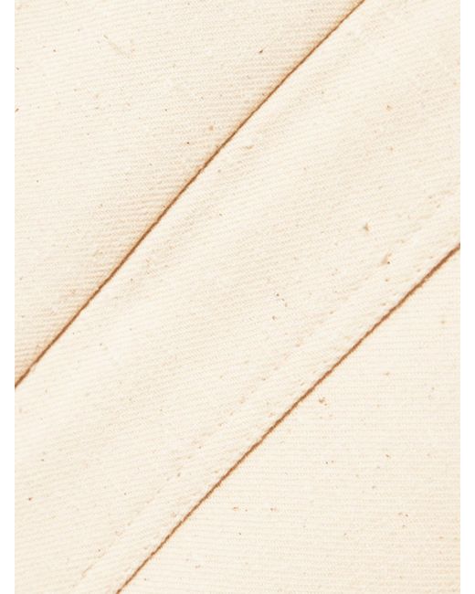Loulou de Saison Natural Bago Cropped Textured Cotton-Blend Twill Jacket