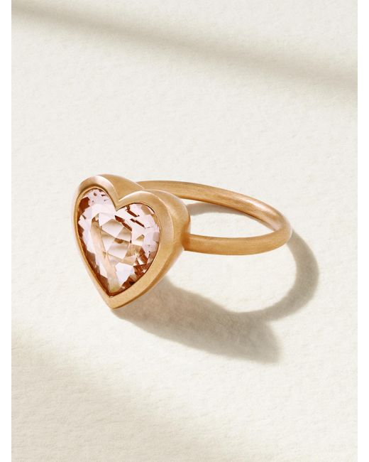 Irene Neuwirth Natural Love 18-Karat Rose Morganite Ring