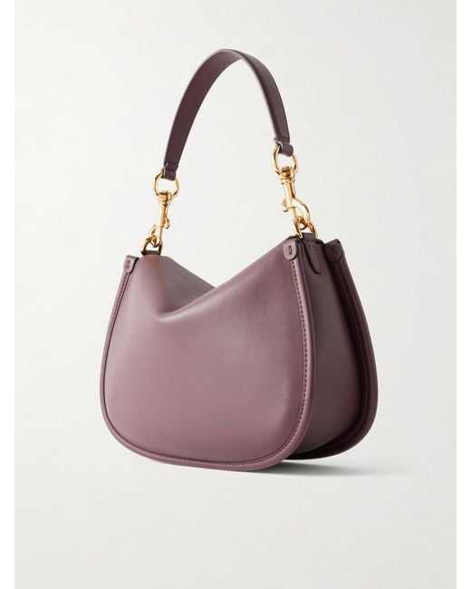 Etro Purple Pony Medium Leather Crossbody Bag